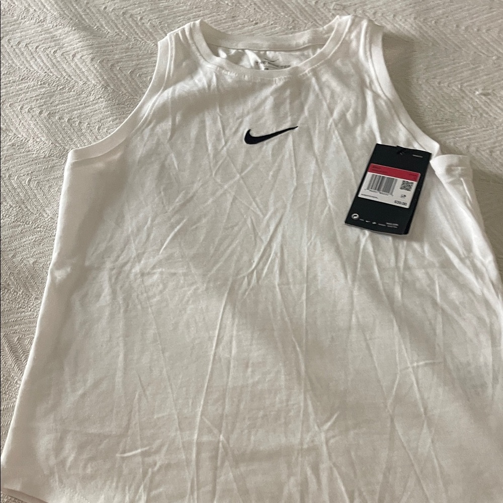 Nike Classic White Sleeveless Top
